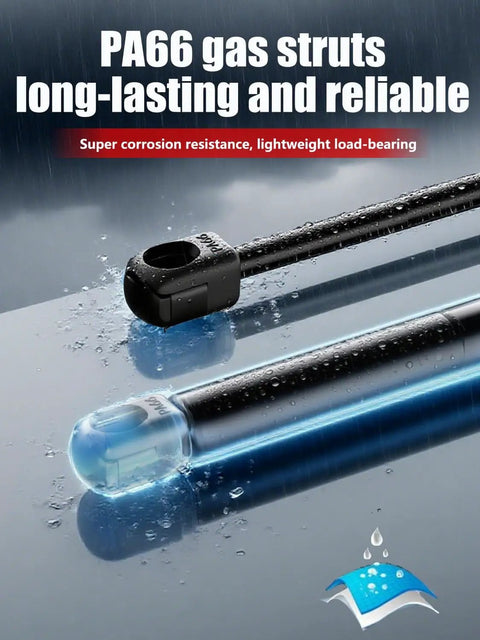 Gas Struts 17 Inch 45 Lbs 200N Replacement Set For Camper Shells Truck Topper Rear Window Cab Canopy Door Fits Leer ARE SnugTop Camper Shells Set Of 2 In Stock, PA66 material, close-up view.