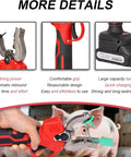 Electric Livestock Ear Tagger With Dual Batteries And Six Tag Needles, Quick One Button Tagging Tool For Cattle Pigs And Sheep, Pain Free And Fast With Easy Peasy Tagging, Keeps Animals Calm, Red Standard.