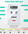Low Level Carbon Monoxide Detector For Cars And Planes, Fast 9ppm Alarm, Portable CO Detector, white with display showing 1999 ppm