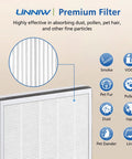Three Pack Vital 100 Replacement Filters For Levoit Vital 100 Air Purifier, Easy Install, High Efficiency Activated Carbon Filter Set