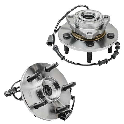 Pair Front Wheel Bearing Hubs Assembly For Dodge Ram 1500 2002-2005 With ABS 5-Lug Front Left And Front Right Replacements