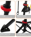 Bike Repair Stand Height Adjustable Work Station with 360 Degree Rotating Clamp and Quick Release Mechanism features overview