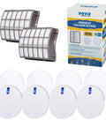 All In One Replacement Filter Set For Shark Navigator Upright Vacuums With 2 HEPA Filters, 4 Washable Foam Filters, 4 Washable Felt Filters