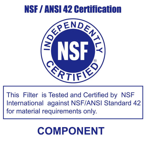 NSF Certified label for 4-Pack PUR Water Filter Replacement For PUR Pitchers And Dispensers CRF-950Z PPF900Z PPF951K NSF Certified