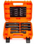Eight Piece Lug Nut Key Kit And Spline Socket Set For Aftermarket Rims And Wheel Locks Heavy Duty Easy Removal
