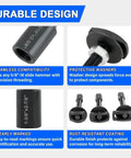 Close-up of Rear Axle Bearing Puller Kit adapters showing durable design features and compatible sizes for semi-floating axles.