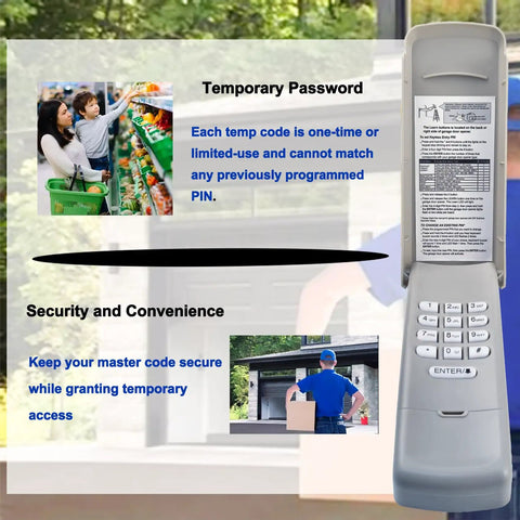 Universal Garage Door Opener Keypad For Most Brands With Plug And Play Easy Install And Quick Setup And Reliable Code Entry