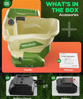 Hand Grass Seed Spreader For Lawns Battery Powered With Three Point Three Liter Hopper Fertilizer Broadcast Spreader Cordless