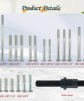 Heavy Duty Harmonic Balancer Puller Tool Kit for Easy Crankshaft Pulley Removal and Steering Wheel Puller Set bolts and puller body