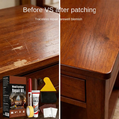 DIY Wood Floor Scratch Repair Kit With 25g Quick Fix Paint Pen For Furniture And Surfaces Seamless Color Match Filler Stick shown
