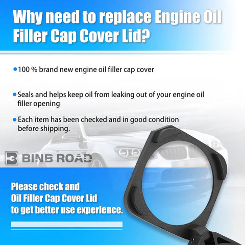 Engine Oil Filler Cap Cover Lid For BMW 3 Series E46 E90 E60 325i 330xi 325Ci 525i 525xi 530i 530xi Z4 Replacement Seal