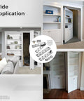 Wide application of 2 Pack Beefy Heavy Duty Pivot Hinges With Bearing Style Hidden Hardware For Murphy Bookshelf Doors.