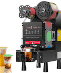 Full Auto Cup Sealing Machine For Bubble Tea Spots 88 89 90 95 Mm Electric Boba Sealer 600 Cups Per Hour Fits Plastic And Paper Cups