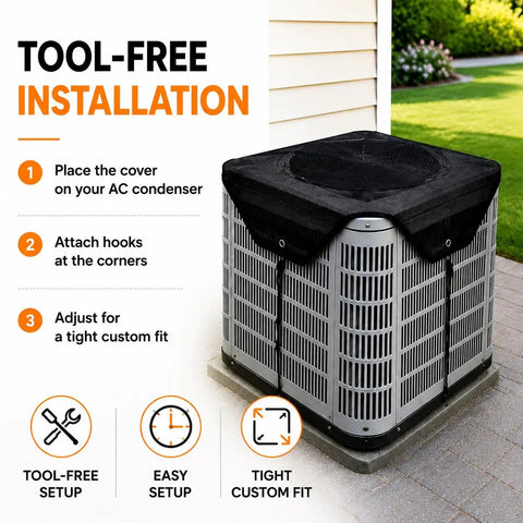 Badass AC Mesh Top Cover With Heavy Duty Hooks Top Tier Debris Shield For Outdoor Air Conditioning Units Keeps Leaves Out And Lets Fresh Air Flow Smooth Without Breaking A Sweat