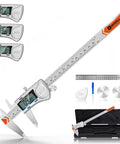 Heavy Duty 8 Inch Digital Caliper With IP54 Splash Proof Stainless Steel Build Auto Off And Inch MM Fraction Modes