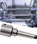 Shop Grade Morse Taper 3 To 1-1/4 Weldon Shank Arbor Adapter Sleeve for a lathe, showing heavy duty steel construction and tapered design.
