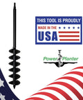 Bulb Planter Auger Drill Bit 4x28 Inches For Garden And Post Holes Get Holes Dug Fast Heavy Duty One Half Inch Hex Drive USA made