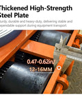 Heavy Duty 50 Ton Electric Machinery Mover Skate With Remote Control Moves Massive Loads Smoothly, showing steel plate and measurement.