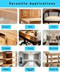 Versatile applications of Tough As Nails Stainless Steel Corner Braces 20 Pack Triangle Furniture Brackets in furniture.