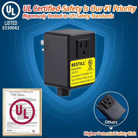 UL listed component for All In One Garbage Disposal Air Switch Kit For Sink Top With Single Outlet Matte Black 3.6 Inch Push Button Brass Cover