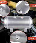 Built Tough 150 PSI Air Compressor With 1.6 Gallon Aluminum Tank showing 1/4 NPT ports and sturdy aluminum construction.