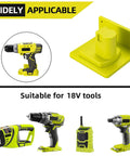 10 Pack Tool Holder Dock Mount For 18V Drills And Batteries, Wall Mounted Organizer Rack with visible tools, durable ABS