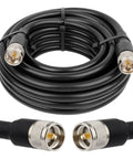 PL259 25Ft RG8 UHF Male To Male Coax Cable For CB Radio HAM Radio VHF Radio SWR Meter And Antenna Analyzer coil and connectors