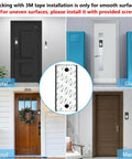 Anti Theft Doorbell Mount with Adjustable Angle for Video Doorbell installed on various door surfaces