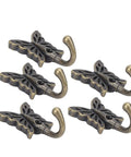5 Piece Heavy Duty Vintage Wall Coat Hooks With Pre Drilled Holes And Mounting Screws Rock Solid Key And Towel Organizer For Entryway set of antique butterfly hooks