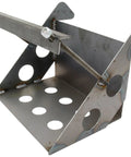 Allstar Performance steel battery mounting box, 9-1/2 in wide x 7-1/4 in deep, silver metal with mounting holes.