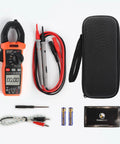 Digital Clamp Meter Multimeter 6000 Counts With Auto Ranging True RMS For AC And DC Current And Voltage set with accessories