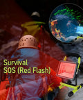 30W LED Work Light With Stand, 90 Degree Tilt And 360 Degree Rotation Magnetic Base showing SOS mode during camping