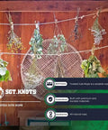 Dried herbs hanging on Built Tough Heavy Duty Twisted Jute Rope For Crafts And Garden Projects Thick 3 Strand Natural Fiber Rope.