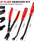 No Fuss 18 Piece Auto Trim Removal Kit With Non Scratch Plastic Pry Tools And Heavy Duty Clip Pliers Plus Eight Sturdy Tire Valve Caps For Smooth Door Panel Gigs And Quick Dash Tweaks On Any Rig featuring various clip pliers and pry tools.