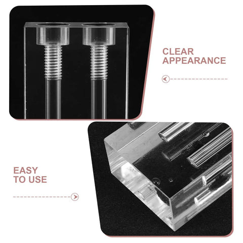 Oil Viscosity Tester And Quality Comparator Stand For Engine And Transmission Oils Acrylic Gearhead Friendly Demonstration Tool For Car Maintenance Oil Comparison Quick Readouts Durable And Easy To Use, clear acrylic stand
