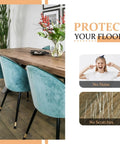 Kick Your Workstation Vibe Up With These Premium Round Rubber Chair Leg Tips And Heavy Duty Floor Guard Caps featuring chair legs and wood floor.