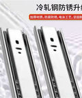 Heavy Duty 14 Inch Drawer Slides With Ball Bearing Three Track Rails Thickened Cold Rolled Steel Soft Close Damping Buffer