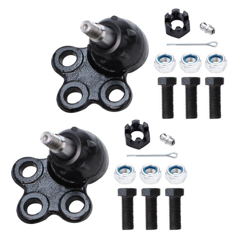 Ball joints and hardware from 14 Piece Beefy Front And Rear Suspension Kit With Wheel Bearing Hubs Tie Rods Ball Joints Front And Rear Sway Bars