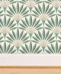 Knockout Modern Geometric Wallpaper With Rock Solid Polyester And Natural Fiber Build Featuring A Slick Linen Finish Pvc Free Heavy Duty Material Worth Every Penny For Busy Homes Or Commercial Renovation Projects, showcasing a detailed leaf pattern.
