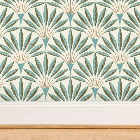 Knockout Modern Geometric Wallpaper With Rock Solid Polyester And Natural Fiber Build Featuring A Slick Linen Finish Pvc Free Heavy Duty Material Worth Every Penny For Busy Homes Or Commercial Renovation Projects, showcasing a detailed leaf pattern.