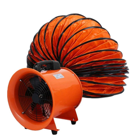 Built Different 12 Inch Industrial Blower Fan Featuring 3300 Rpm AC Motor With 520 Watt Power For Serious Workshop Ventilation and Rapid Commercial Air Extraction.