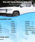 Fits all Ford, Rivian, GM EVs with Top Tier Nacs To Ccs Adapter DC Fast Charging No Sweat Ev Converter.