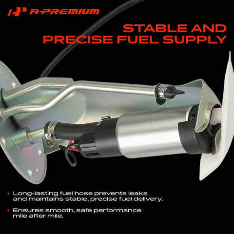 Electric Fuel Pump Assembly Compatible With Honda Civic And Crx 1990 To 1991 L4 1.5L And 1.6L Engines with durable strainer kit.