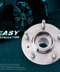 Front Wheel Hub And Bearing Assembly 513121 2 Pack Direct Fit For Cadillac Eldorado Seville DeVille DTS With ABS 5 Lug