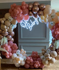 Neon Sign for Baby Shower Backdrop LED Light Up Wall Decor 21.5 Inch By 20 Inch Great for Gender Reveal Birthday Party Decorations Oh Baby Theme with Balloon Arch