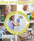 Infographic of children accessing risky household items blocked by Smart Cabinet Lock With Multi Access Hidden RFID Keyless Bluetooth Lock For Drawers And Cabinets With App NFC And iWatch Unlock Baby Proof Child Safety For Liquor Cabinets Lockers Cupboards Desks And Dressers