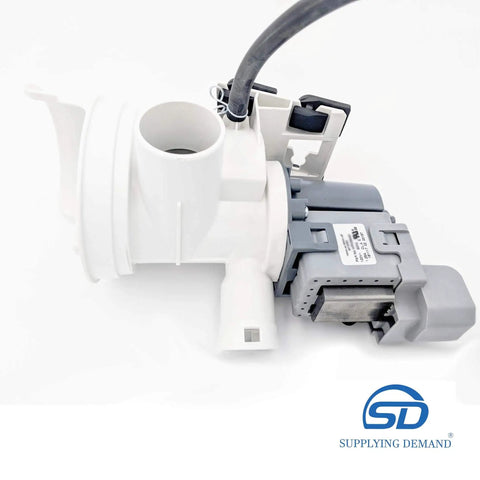 Easy Fix Washer Drain Pump Motor And Housing Replacement For Clothes Washer Grey 120V 60Hz 1.25 Amps Quick Install