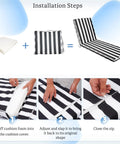 Installation steps for Outdoor Chaise Lounge Cushion 71x22x3 Inches Waterproof PU Coating Fade Resistant With Washable Cover
