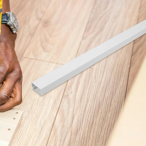 Self Adhesive Cable Raceway Pvc Cord Cover Peel And Stick Wire Organizer on wood floor for easy installation.