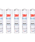 Five-pack of Window-Weld Super Fast Urethane Black Cartridge 10.5 fl oz (311 mL), displayed in a row.